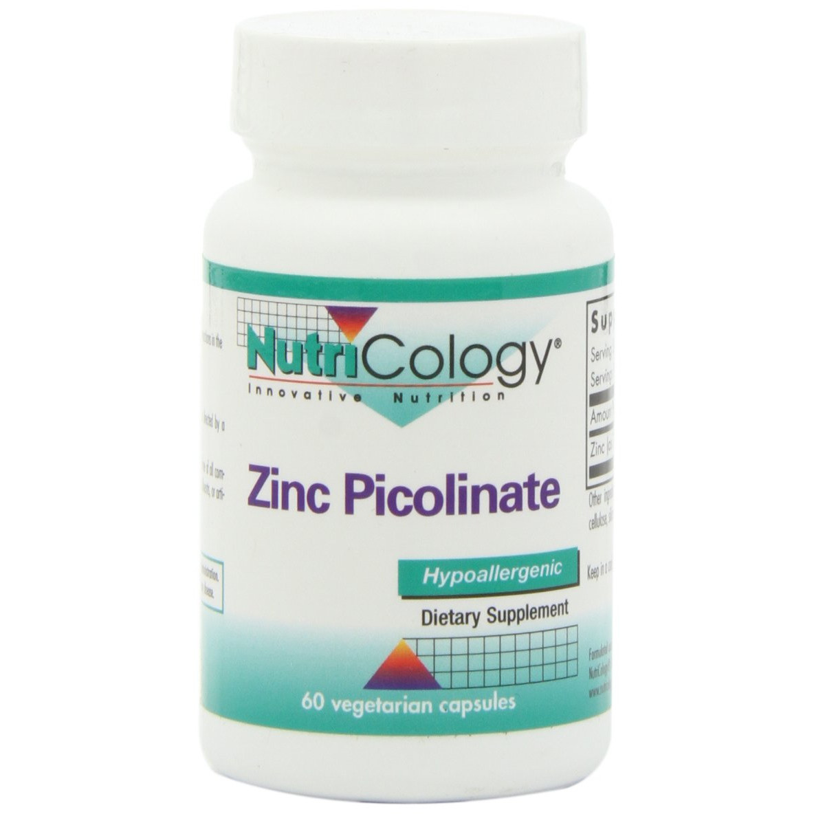 NutriCology Zinc Picolinate 25 mg 60 caps - зображення 1