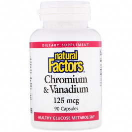 Natural Factors Chromium & Vanadium 125 mcg 90 caps