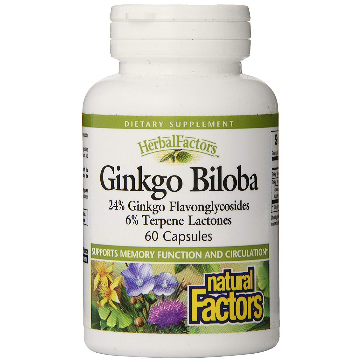 Natural Factors Ginkgo Biloba 60 mg 60 caps - зображення 1