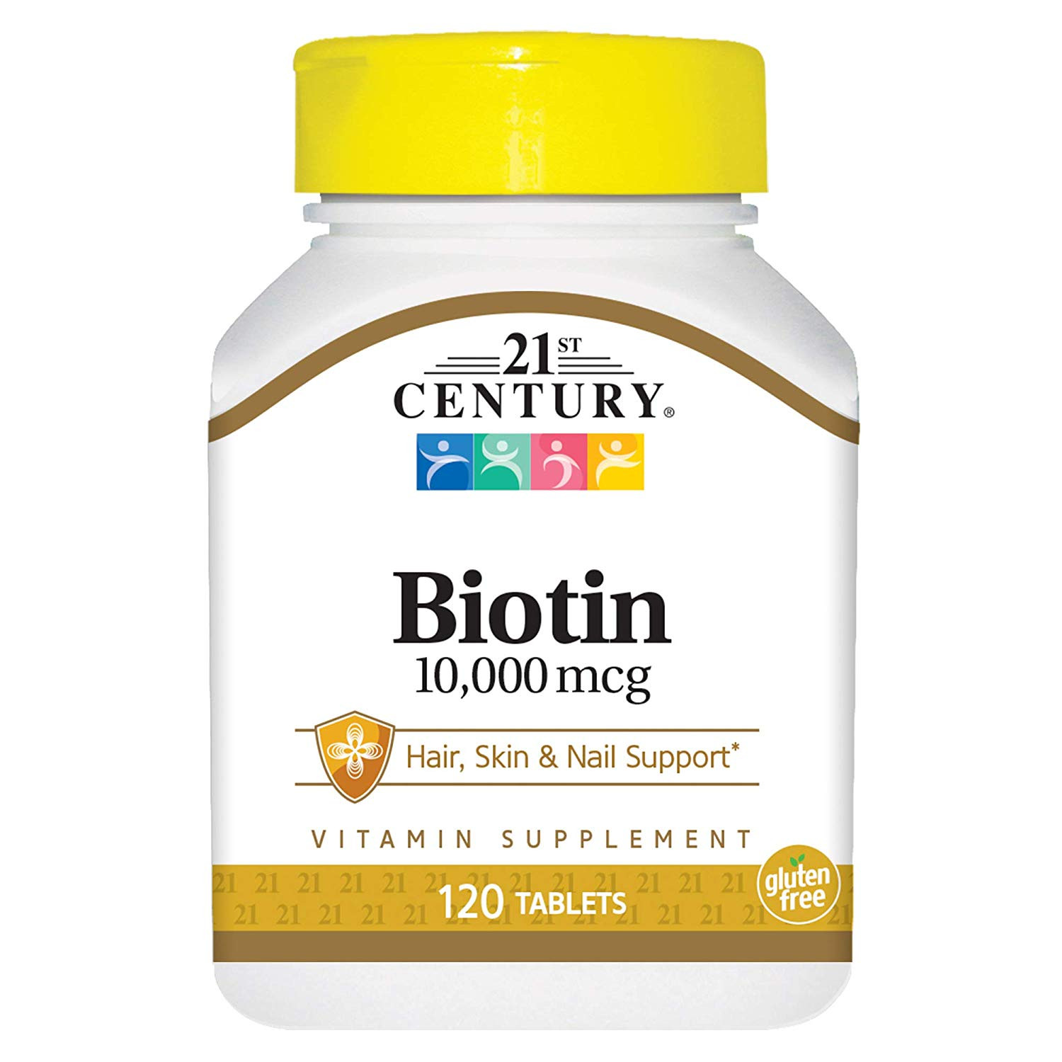 21st Century Biotin 10,000 mcg 120 tabs - зображення 1