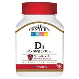 21st Century Vitamin D3 125 mcg /5000 IU/ 110 tabs