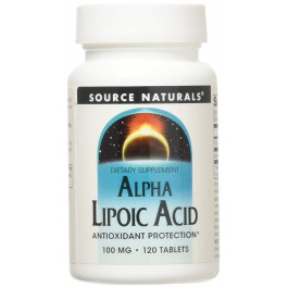   Source Naturals Alpha Lipoic Acid 100 mg 120 tabs