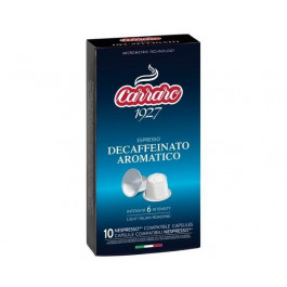 Carraro Decaffeinato Aromatico Nespresso в капсулах 10 шт