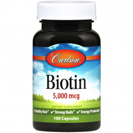 Carlson Labs Biotin 5,000 mcg 100 caps