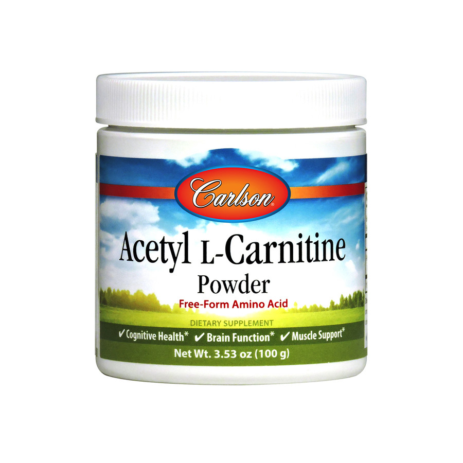 Carlson Labs Acetyl L-Carnitine Powder 100 g /83 servings/ Unflavored - зображення 1