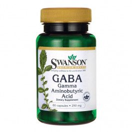 Swanson GABA Gamma Aminobutyric Acid 250 mg 60 caps