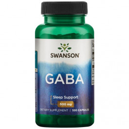 Swanson GABA 500 mg 100 caps