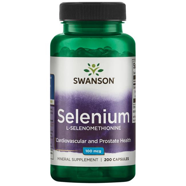 Swanson Selenium L-Selenomethionine 100 mcg 200 caps - зображення 1