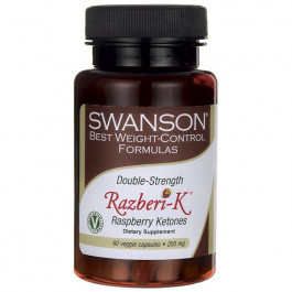Swanson Double Strength Razberi-K Raspberry Ketones 200 mg 60 caps