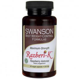 Swanson Maximum Strength Razberi-K Raspberry Ketones 500 mg 60 caps