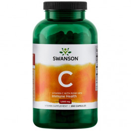 Swanson Vitamin C with Rose Hips 1,000 mg 250 caps