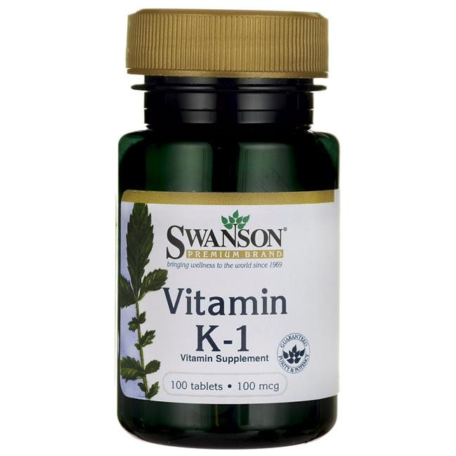 Swanson Vitamin K-1 100 mg 100 tabs - зображення 1