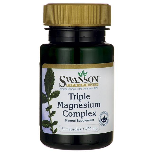 Swanson Triple Magnesium Complex 400 mg 30 caps - зображення 1