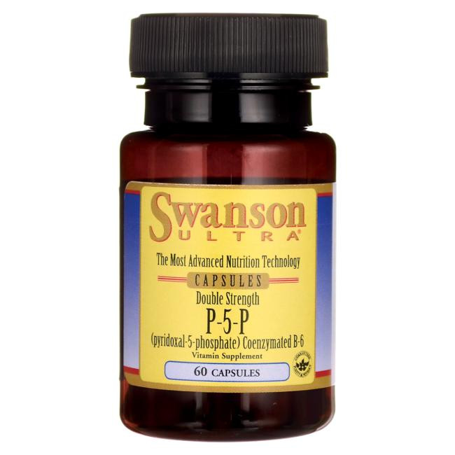 Swanson P-5-P Pyridoxal-5-Phosphate - Double Strength 40 mg 60 caps - зображення 1