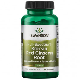 Swanson Full Spectrum Korean Red Ginseng Root 400 mg 90 caps