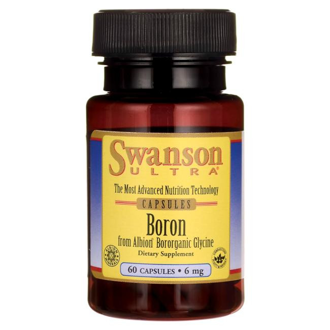 Swanson Boron from Albion Bororganic Glycine 6 mg 60 caps - зображення 1