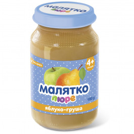   Малятко Пюре груша-яблоко, 180 г