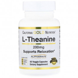 California Gold Nutrition L-Theanine 200 mg 60 caps