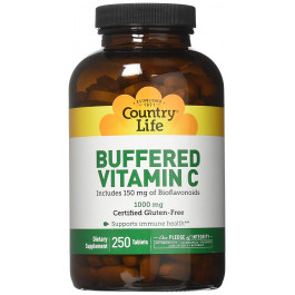   Country Life Buffered Vitamin C 1,000 mg 250 tabs