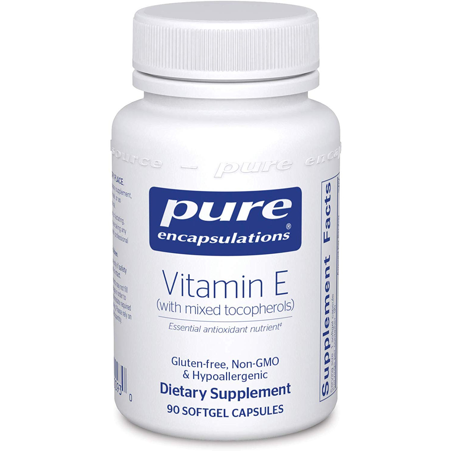 Pure Encapsulations Vitamin E /with mixed tocopherols/ 90 caps - зображення 1