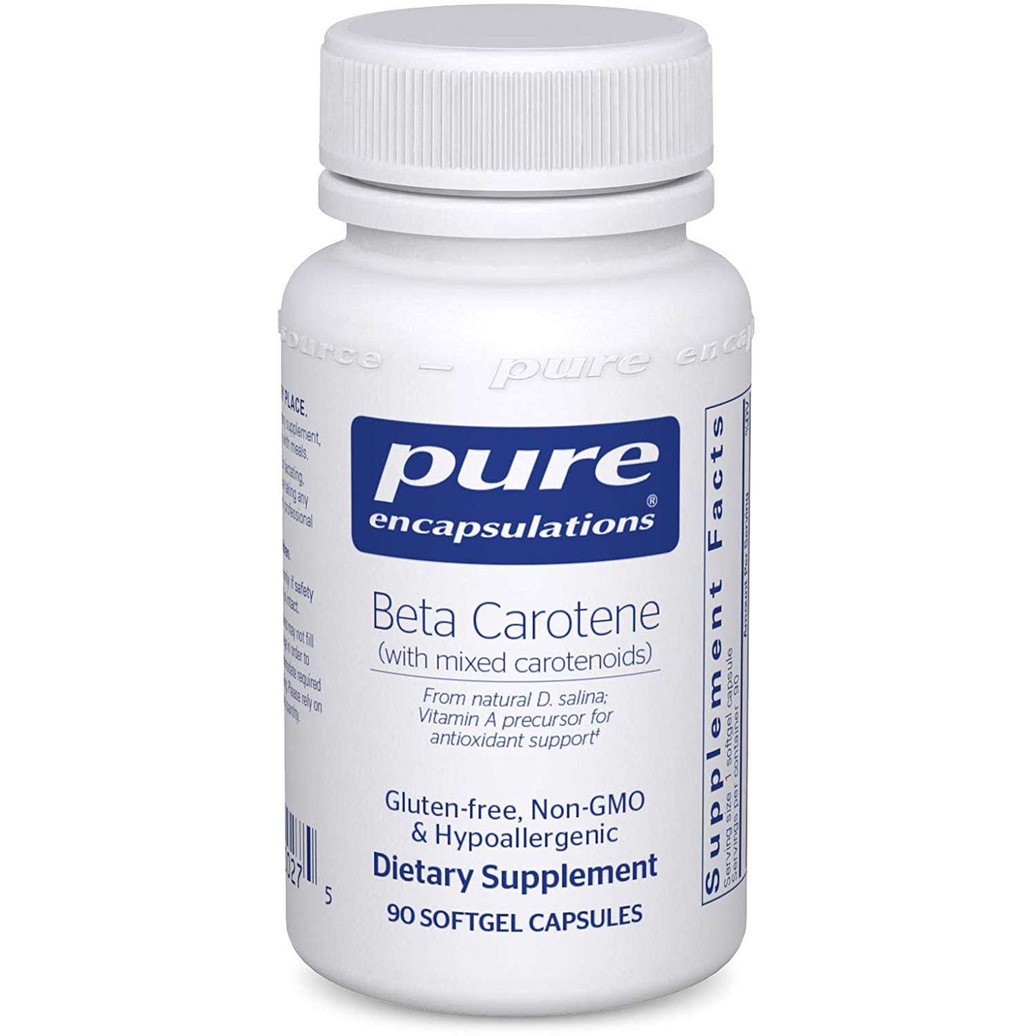 Pure Encapsulations Beta Carotene /with mixed carotenoids/ 90 caps - зображення 1