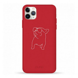   Pump Silicone Minimalistik case iPhone 11 Pro Max Pug With (PMSLMN11PROMAX-1/233)