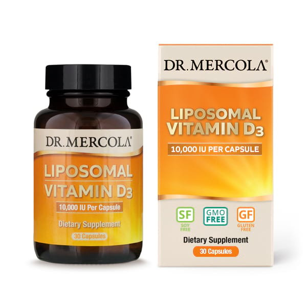 Dr. Mercola Liposomal Vitamin D3 10,000 IU 30 caps - зображення 1