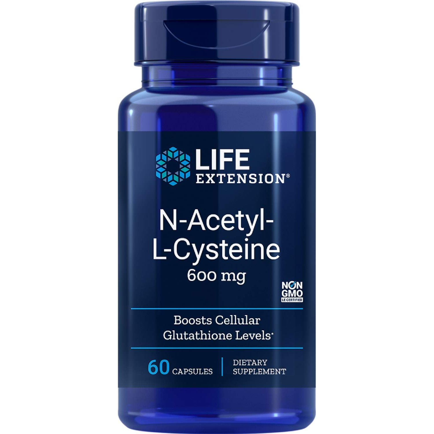 Life Extension N-Acetyl-L-Cysteine 600 mg 60 caps - зображення 1