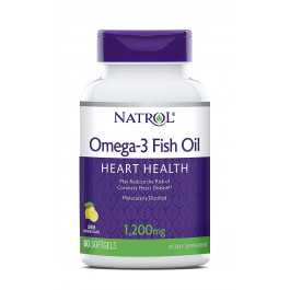 Natrol Omega-3 Fish Oil 1,200 mg 60 caps Lemon