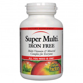   Natural Factors Super Multi Iron Free 90 tabs