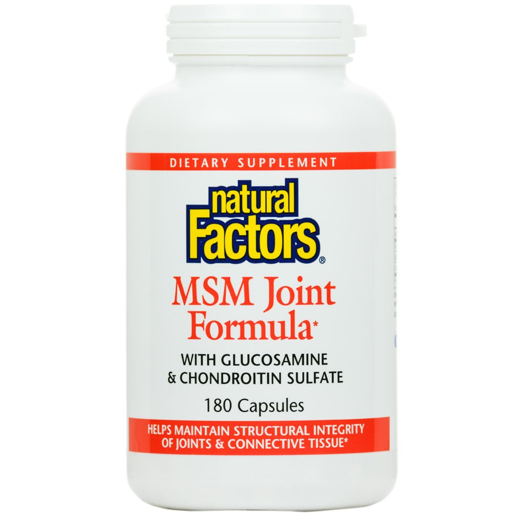 Natural Factors MSM Joint Formula 180 caps - зображення 1