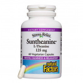   Natural Factors Stress-Relax Suntheanine L-Theanine 125 mg 60 caps