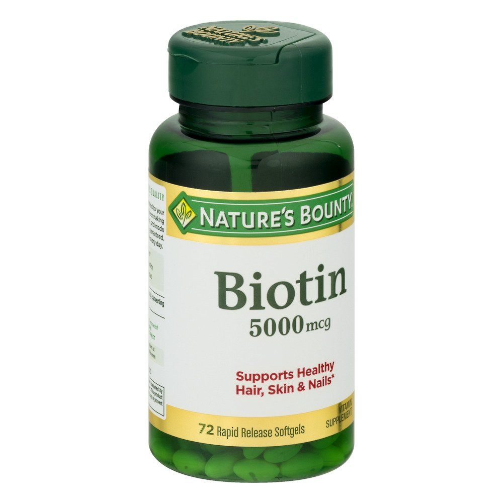 Nature's Bounty Biotin 5,000 mcg 72 caps - зображення 1