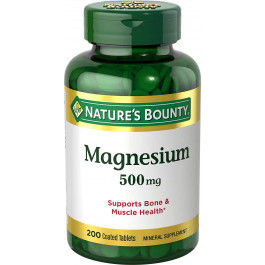 Nature's Bounty Magnesium 500 mg 200 tabs