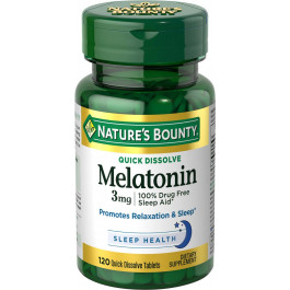 Nature's Bounty Melatonin 3 mg 120 tabs
