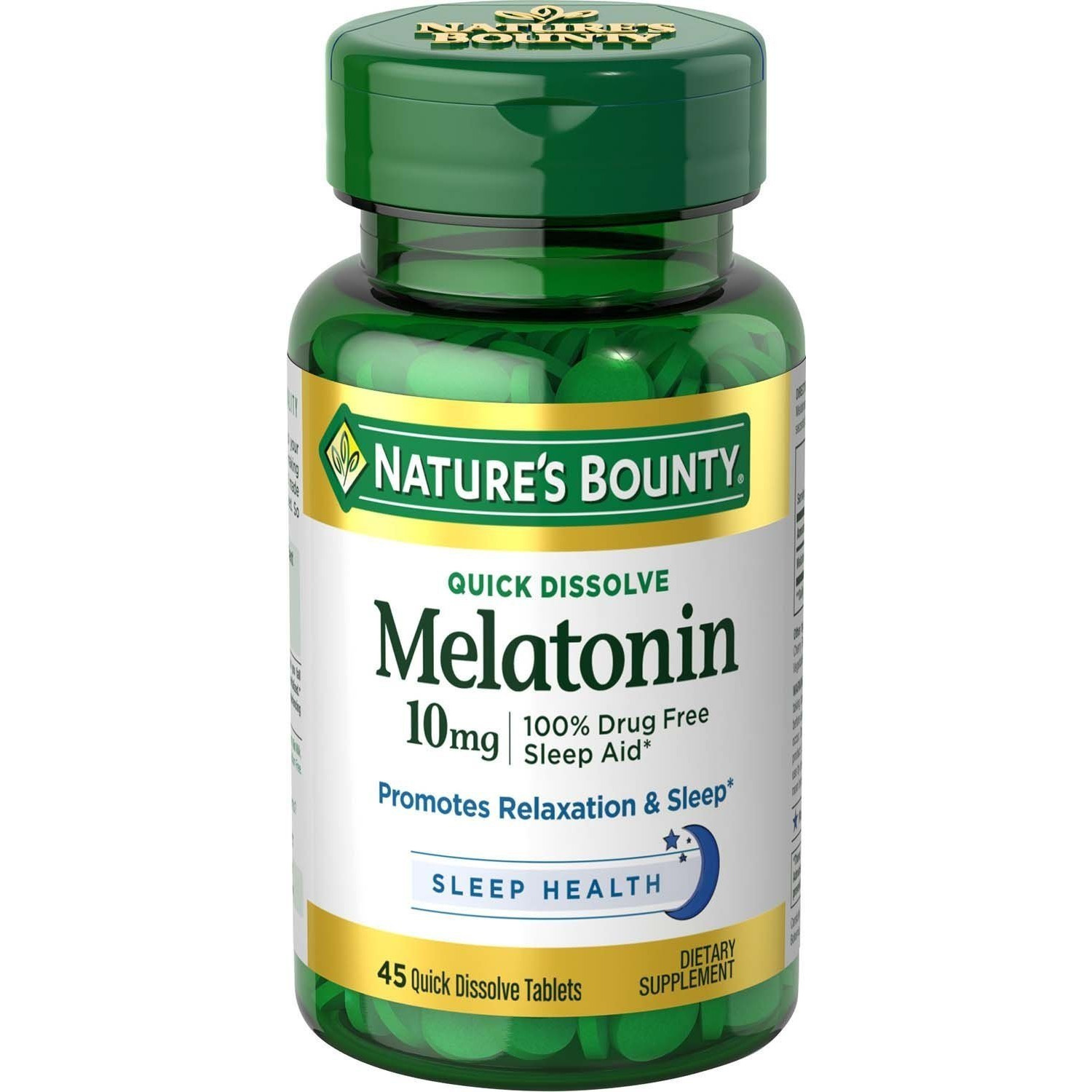 Nature's Bounty Melatonin 10 mg Quick Dissolve 45 tabs - зображення 1