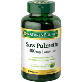 Nature's Bounty Saw Palmetto 450 mg 250 caps