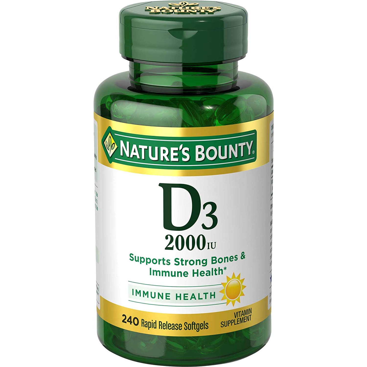 Nature's Bounty Vitamin D3 50 mcg /2,000 IU/ 240 caps - зображення 1
