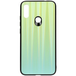 TOTO Aurora Print Glass Case Xiaomi Redmi Note 7 Green