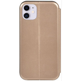   TOTO Book Rounded Leather Case Apple iPhone 11 Gold