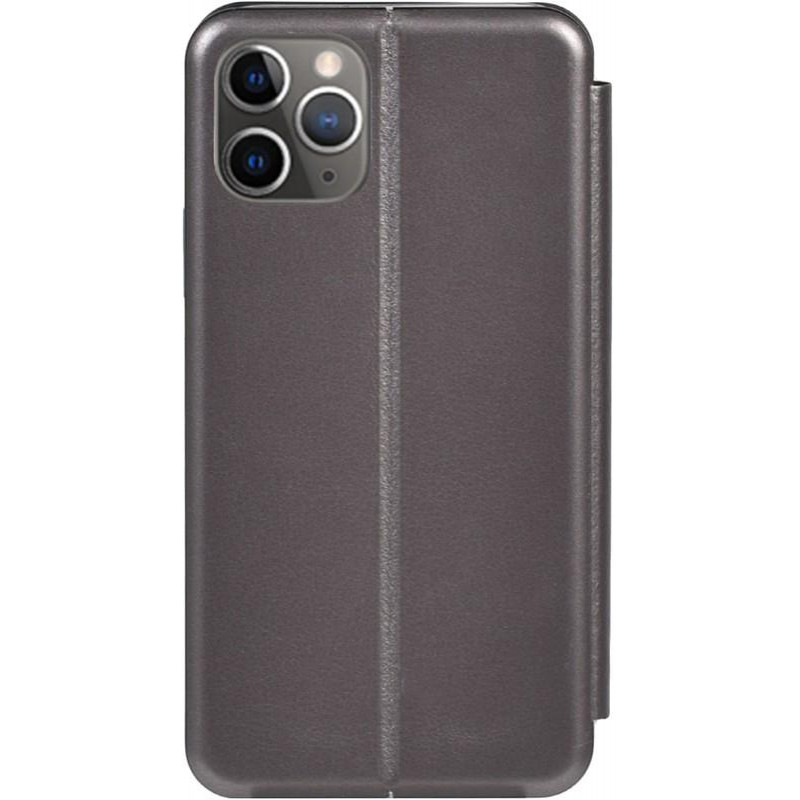 TOTO Book Rounded Leather Case Apple iPhone 11 Pro Gray - зображення 1