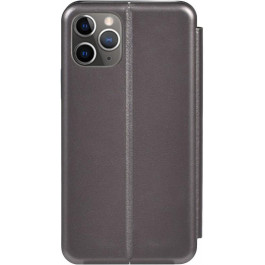   TOTO Book Rounded Leather Case Apple iPhone 11 Pro Gray