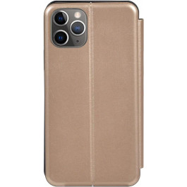 TOTO Book Rounded Leather Case Apple iPhone 11 Pro Max Gold
