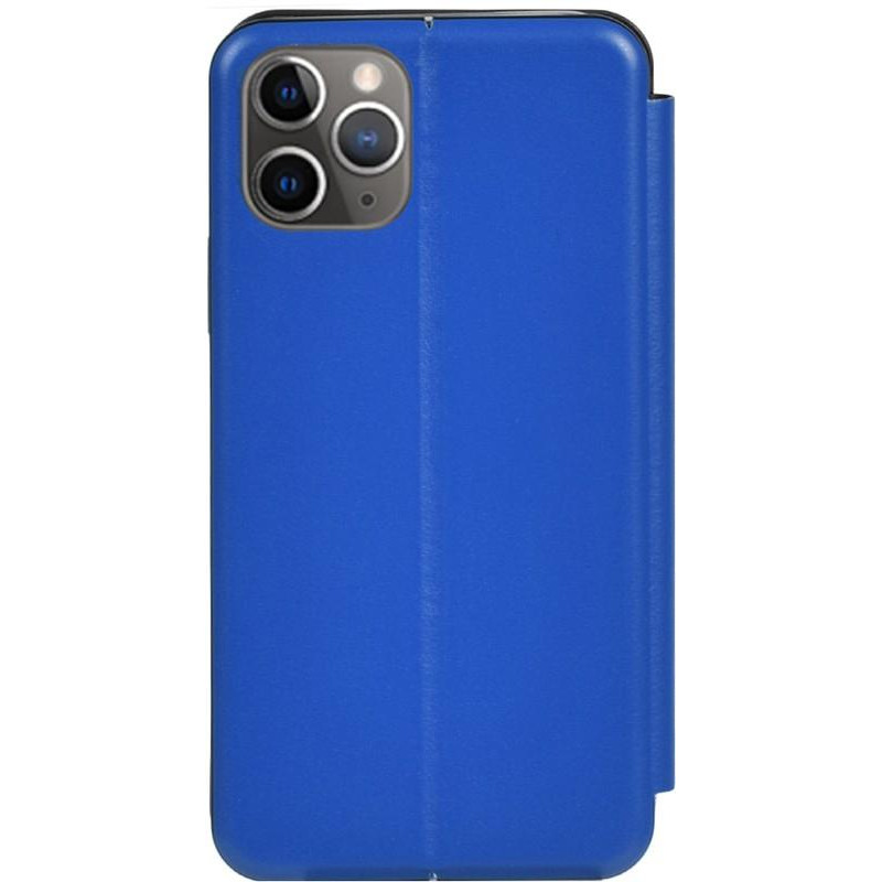 TOTO Book Rounded Leather Case Apple iPhone 11 Pro Max Navy Blue - зображення 1