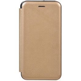   TOTO Book Rounded Leather Case Samsung Galaxy M30s Gold