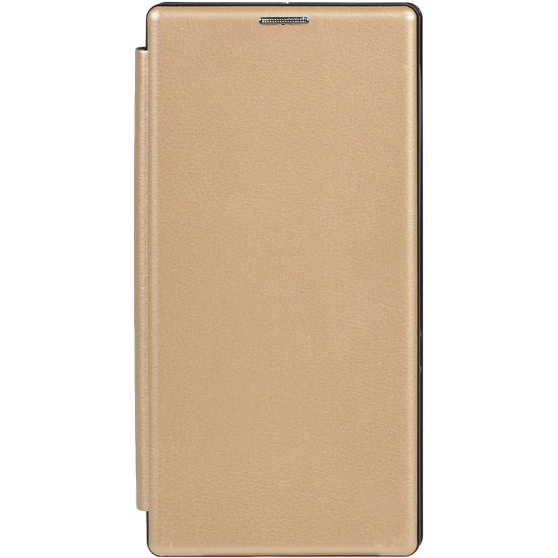 TOTO Book Rounded Leather Case Samsung Galaxy Note 10 Gold - зображення 1