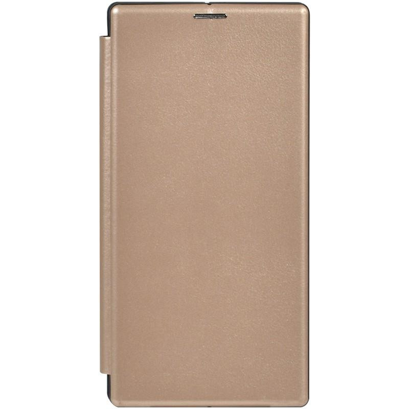 TOTO Book Rounded Leather Case Samsung Galaxy Note 10+ Gold - зображення 1