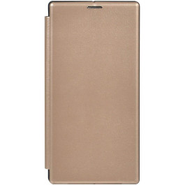   TOTO Book Rounded Leather Case Samsung Galaxy Note 10+ Gold