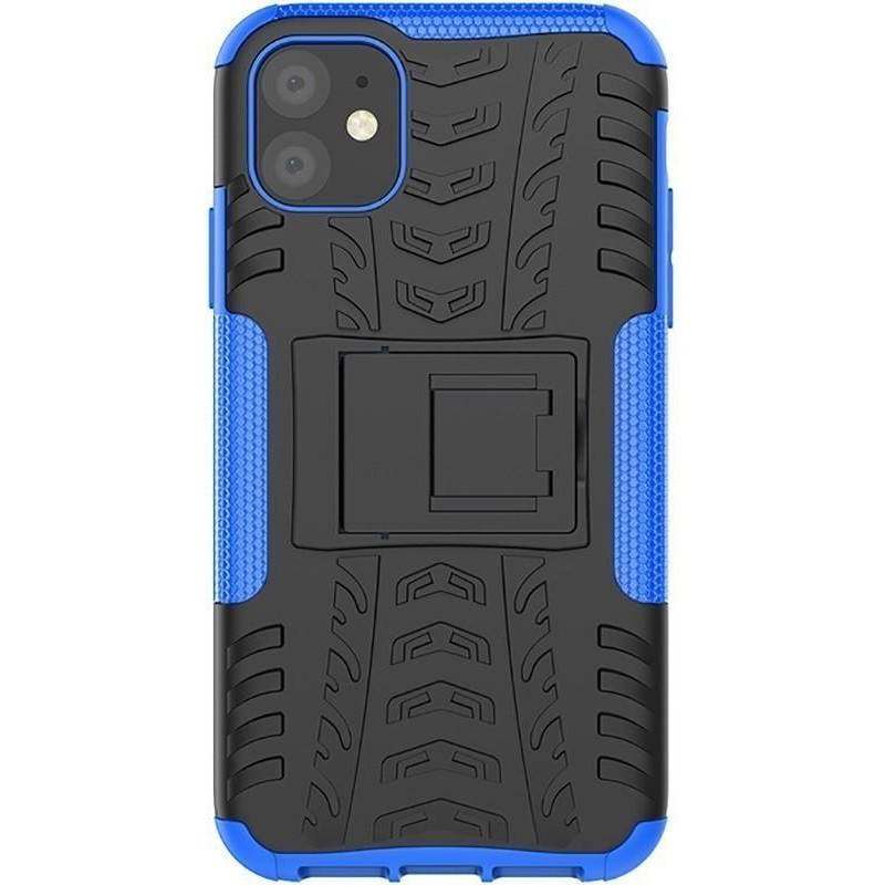 TOTO Dazzle Kickstand 2 in 1 Case Apple iPhone 11 Blue - зображення 1