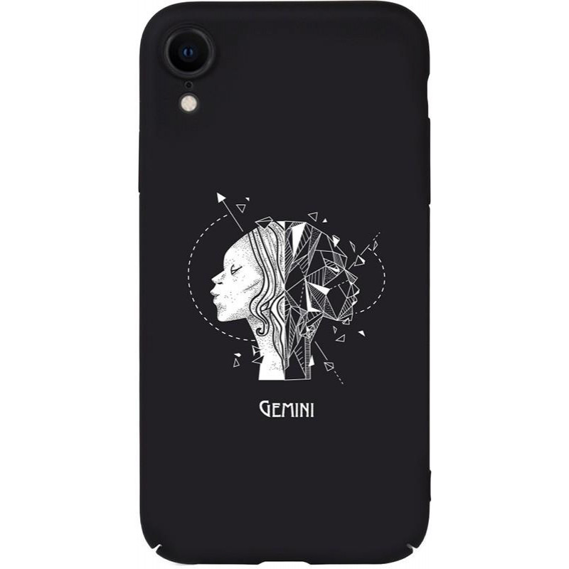 TOTO Full PC Print Case Apple iPhone XR #162_Gemini Black - зображення 1